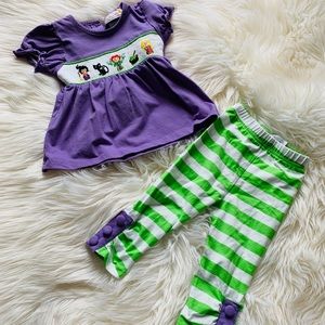 COPY - Smocking Dog Hocus Pocus Inspired Outfit 9M